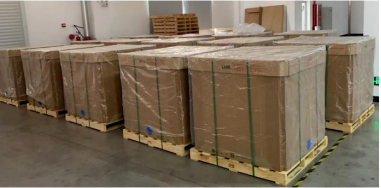 罐車OUT，環(huán)保級(jí)可折疊紙噸箱上線